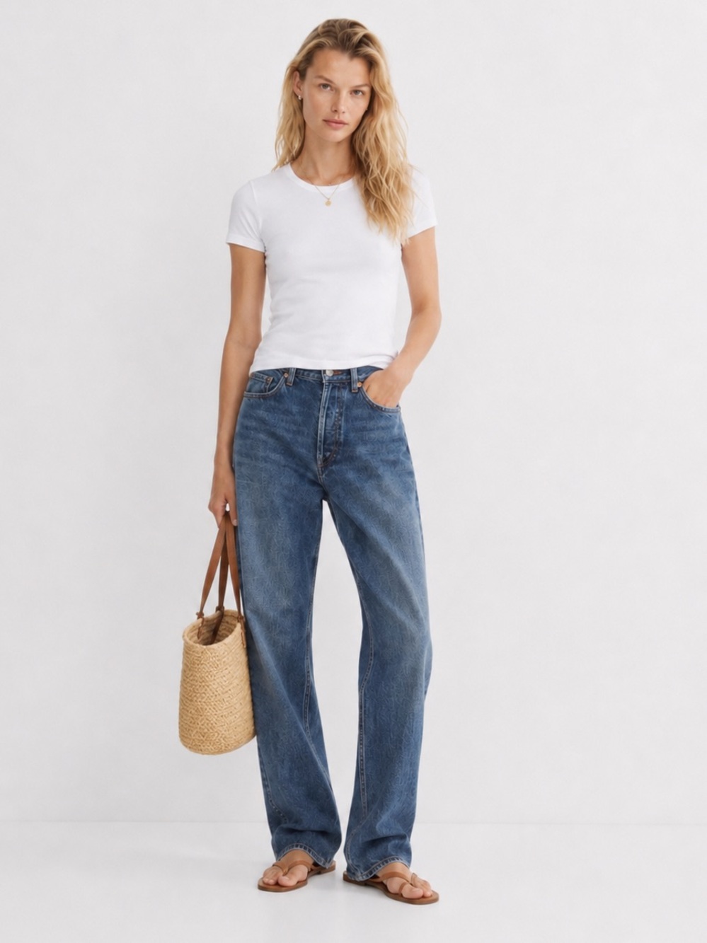 AGOLDE Kelly Relaxed Straight Jeans 23 NWT High Rise Designer Denim